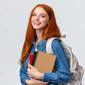 EOOUT 4 Pack Spiral Lined Notebook, Ruled Journals Notebooks, Soft Cover Notebook, 80 Sheets, 160 Pages,100 GSM,Lined Paper, 5 x 8 Inches, for Gifts, Office, School Supplies