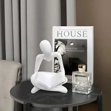 Elegant HAFKOIS Thinker Female Statue for Home Decor