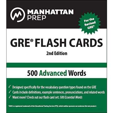 500 Advanced Words: GRE Vocabulary Flash Cards (Manhattan Prep GRE Strategy Guides)