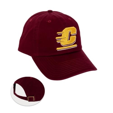 Desert Cactus Central Michigan University Baseball Hat CMU Chippewas Brimmed Embroidered Cap Adjusta...