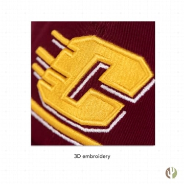 Desert Cactus CMU Baseball Hat Adjustable Strap Red