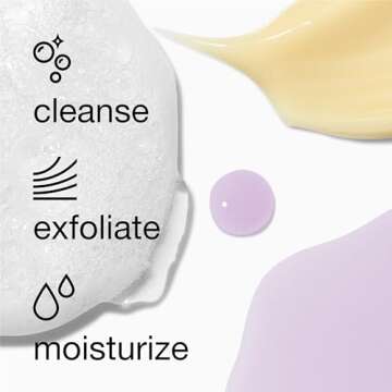 Clinique 3-Step Refresher Course Skincare Set For Dry Combination Skin Types | Cleansing, Exfoliating + Moisturizing, 1 Fl Oz