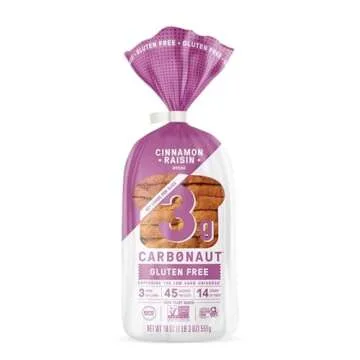 Carbonaut Gluten Free Bread, Low Carb Bread, Keto Bread, Keto-Certified Food, Snack, Meals, Non-GMO, Vegan (Gluten Free Low Carb Seeded, Pack of 8) - Sans Gluten