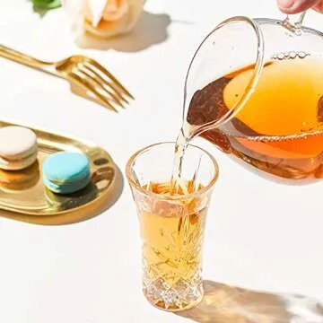 JAIEF Heavy Base Shot Glasses Elegant Drinkware Set 12