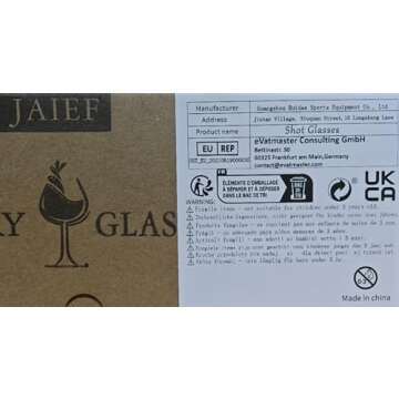 JAIEF Tequila Glasses Heavy Base Shot Glass Cordial Glasses 2 OZ (12)