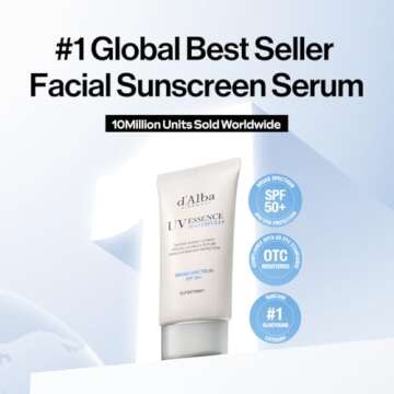 d'alba Piedmont Italian White Truffle Waterfull Essence Sunscreen, Vegan Skincare, Lightweight Sunsc...