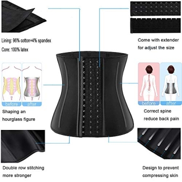 ECOWALSON Waist Trainer for Women Corset Body Shaper