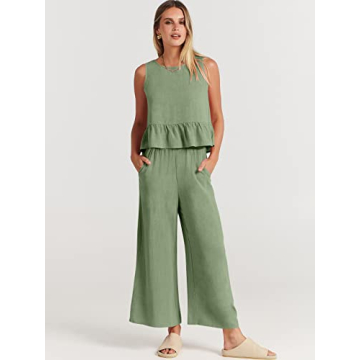 ANRABESS Women's Summer Chic 2 Piece Outfit Set