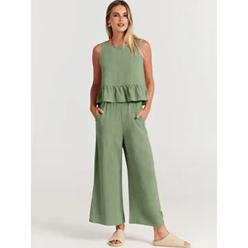 ANRABESS Women's Summer Chic 2 Piece Outfit Set