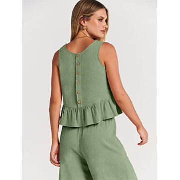 ANRABESS Women's Summer Chic 2 Piece Outfit Set