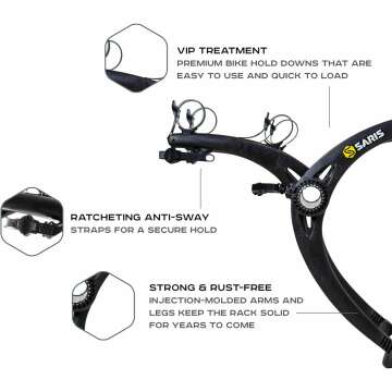 Saris Bones Car Trunk Bicycle Rack for 2 Bikes