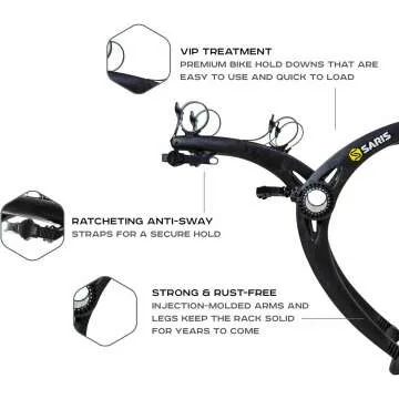 Saris Bones Car Trunk Bicycle Rack for 2 Bikes