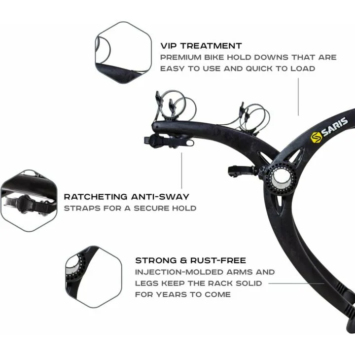 Saris Bones Car Trunk Bicycle Rack for 2 Bikes