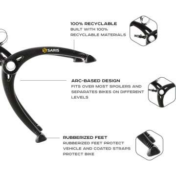 Saris Bones Car Trunk Bicycle Rack for 2 Bikes