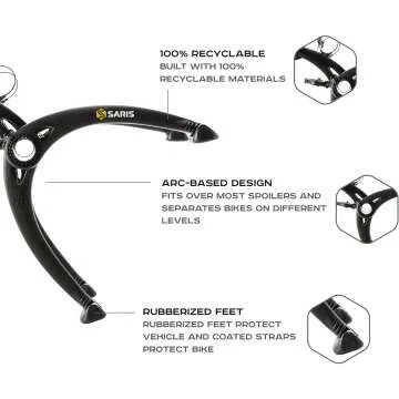 Saris Bones Car Trunk Bicycle Rack for 2 Bikes