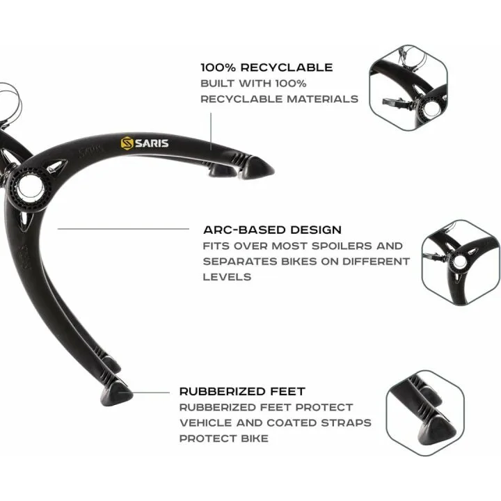 Saris Bones Car Trunk Bicycle Rack for 2 Bikes