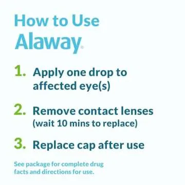 Alaway Eye Drops for Allergy Relief, Works in Minutes