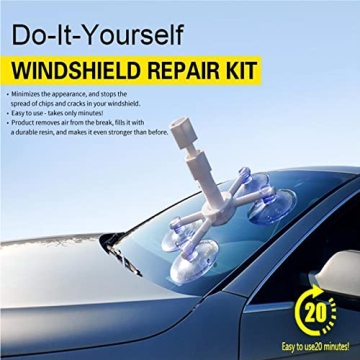 FORLUCIX Windshield Repair Kit Quick Fix Chips Cracks