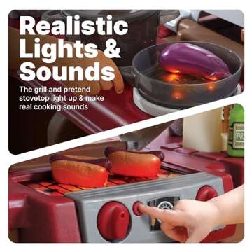 Step2 Grand Walk-In Kitchen & Grill for Creative Kids Play
