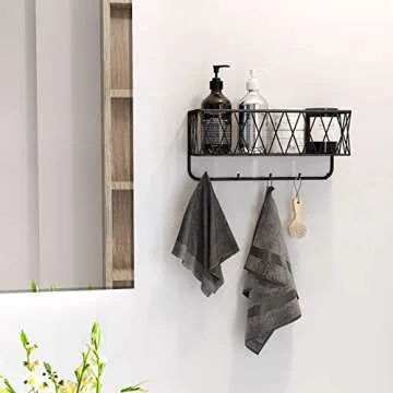 OROPY Stylish Entryway Mail Holder with Key Hooks