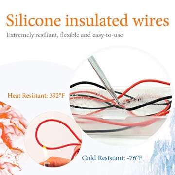 KAIWEETS Soft Silicone Electrician Test Leads Kit CAT III 1000V & CAT IV 600V with Alligator Clips a...