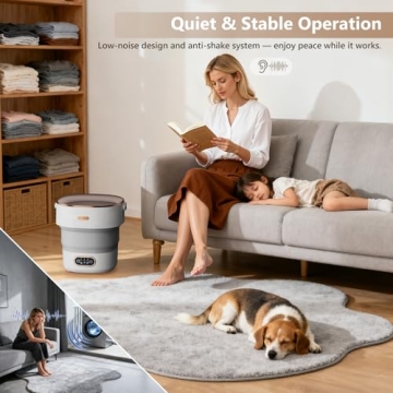 YMXA Mini Laundry Machine 16L Compact Portable Washer