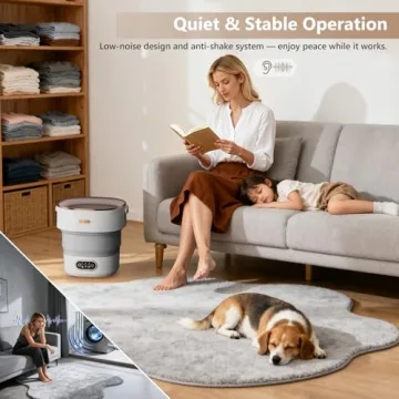 YMXA Mini Laundry Machine 16L Compact Portable Washer