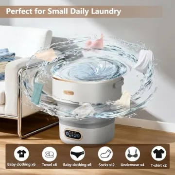 YMXA Mini Laundry Machine 16L Compact Portable Washer