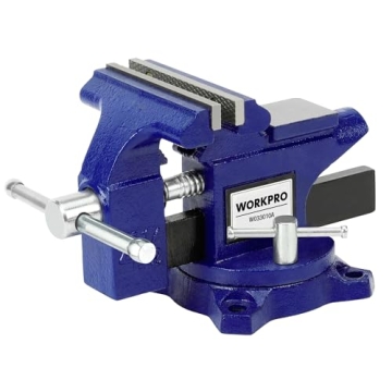 WORKPRO 4-1/2" Multi-Jaw Bench Vise for Woodworking & Repair