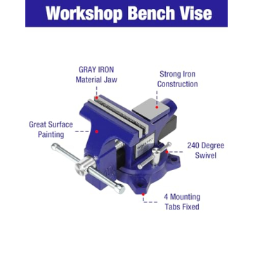 WORKPRO 4-1/2" Bench Vise for Workbench and Home