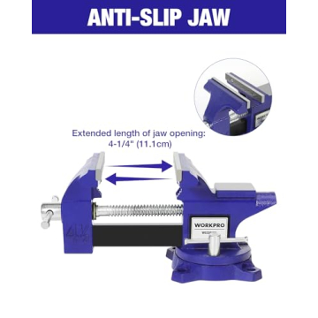 WORKPRO 4-1/2" Bench Vise for Workbench and Home