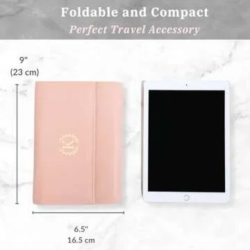 COSMIYA Personalized Initial Travel Jewelry Case - Monogram Custom Gifts For Women, Bridesmaid Gifts, Travel Jewelry Organizer, Customized Travel Jewelry Box, Birthday Gifts For Mom