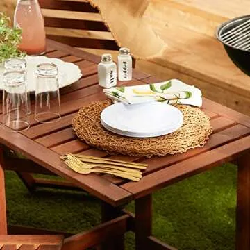 DII Melamine 9" Round Plates - Durable & Stylish Set of 12
