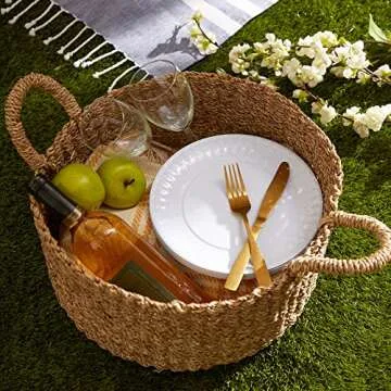 DII Melamine 9" Round Plates - Durable & Stylish Set of 12