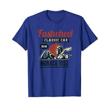 Classic Car Monaco 1953 Sport Apparel Vintage Gift T-Shirt