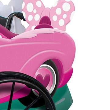 Minnie Mouse Adaptive Costume Wheelchair Cover for Kids, Official Disney Rolling Costume for Wheelchair