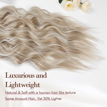 REECHO 4PCS Clip-In Hair Extensions for Natural Volume
