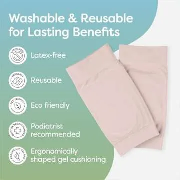 ZenToes Achilles Tendon Support Sleeve, Padded Compression Sleeve for Achilles Tendonitis Relief, Padded Socks for Bursitis Relief & Heel Pain, Washable & Great for Breaking In New Shoes, 1 Pair