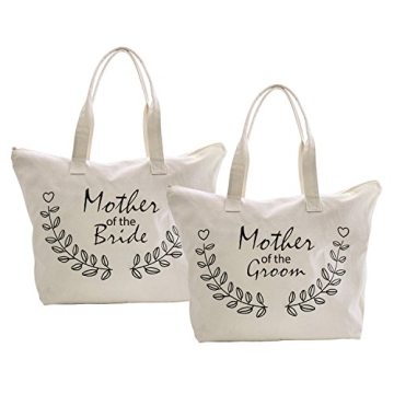 ELEGANTPARK Mother of the Bride Groom Tote Bag Set