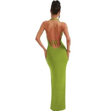 SHESEEWORLD Summer Women's Mock Neck Sleeveless Slim Fitted Maxi Dress Elegant Ruched Bodycon Party ...