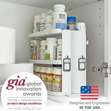 Cabinet Caddy SNAP! Spice Rack Organizer - Space Saving Solution