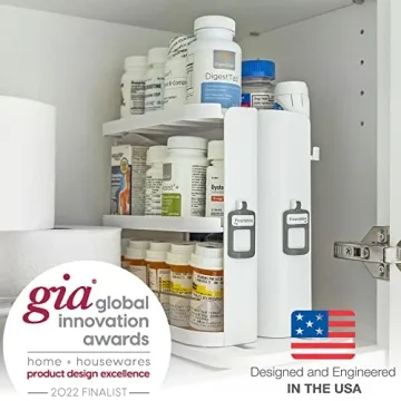 Cabinet Caddy SNAP! Spice Rack Organizer - Space Saving Solution