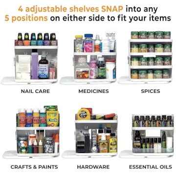 Cabinet Caddy SNAP! Spice Rack Organizer - Space Saving Solution