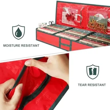 EMOMAS Wrapping Paper Organizer for Christmas Gifts
