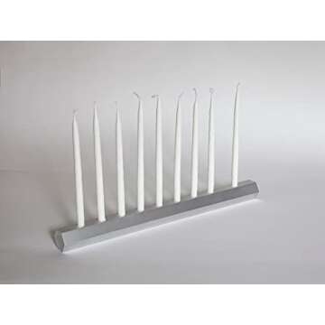 JIEOWM Handmade Modern Menorah