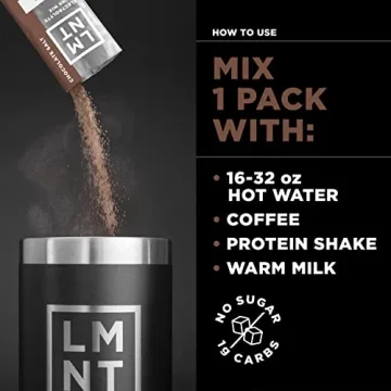 LMNT Sugar-Free Chocolate Mixer | Healthy Hot Cocoa Drink
