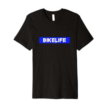 BikeLife V4 Blue Motorcycle Bicycle Motorsports Bmx Premium T-Shirt