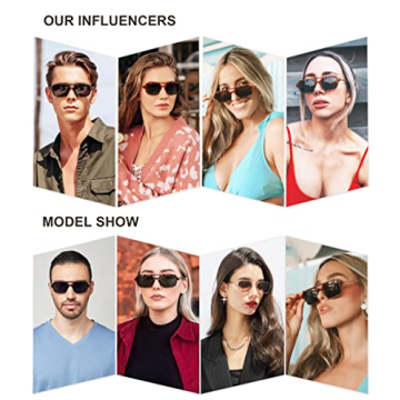 SOJOS Vintage Polarized Aviator Sunglasses for Stylish Sun Protection