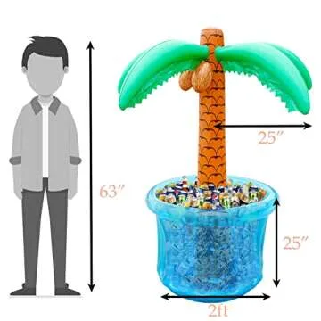 Inflatable Palm Tree Cooler for Summer Parties and Luau