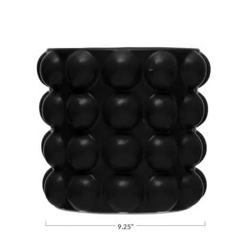 Creative Co-Op Stoneware Planter with Raised Dots